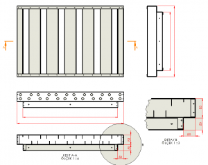 Kum Tutucu Panjur Teknik Çizim